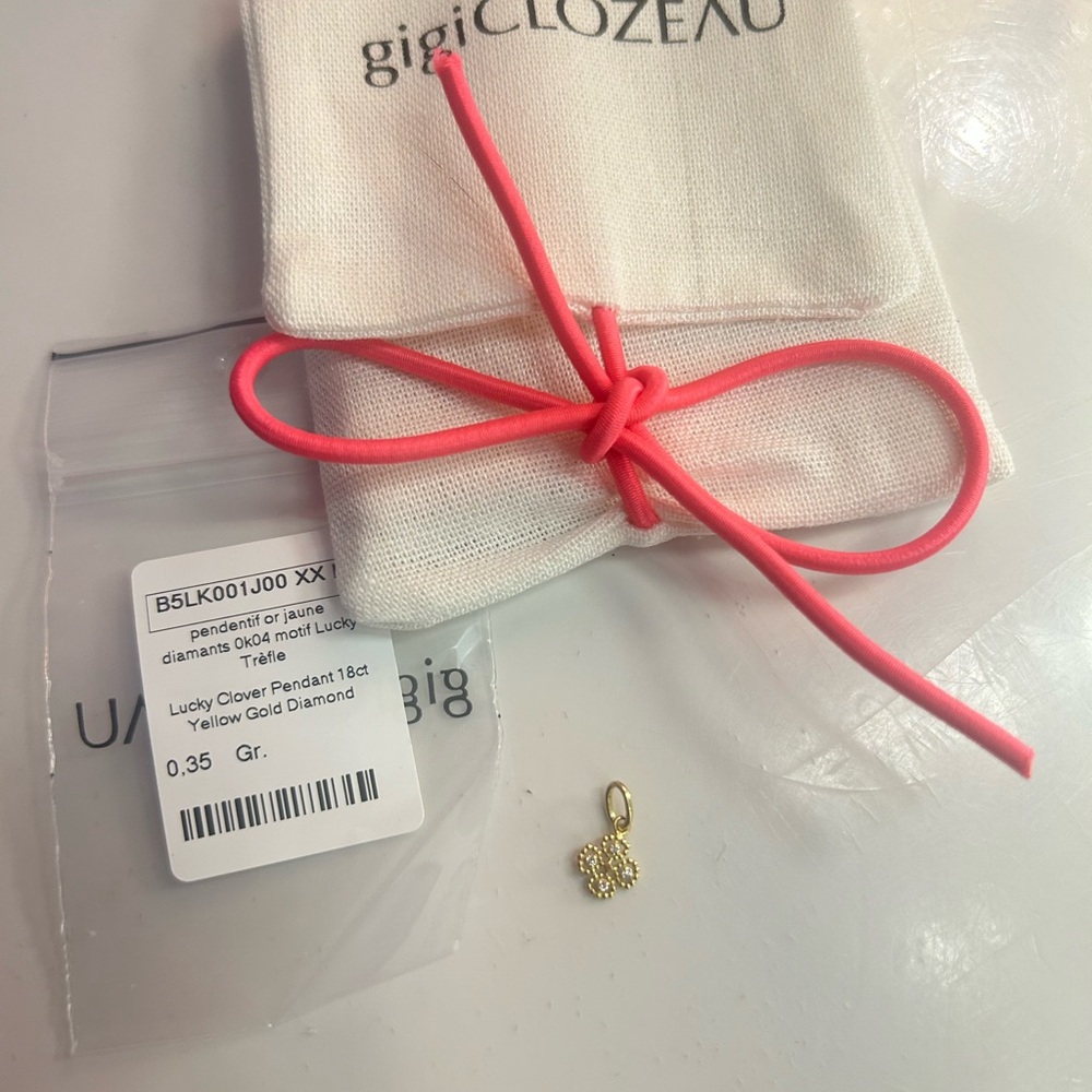 NEW! Gigi Clozeau Lucky Clover Diamond Pendant